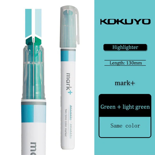 Kokuyo Mark+ Two Way Highlighter (various colours)