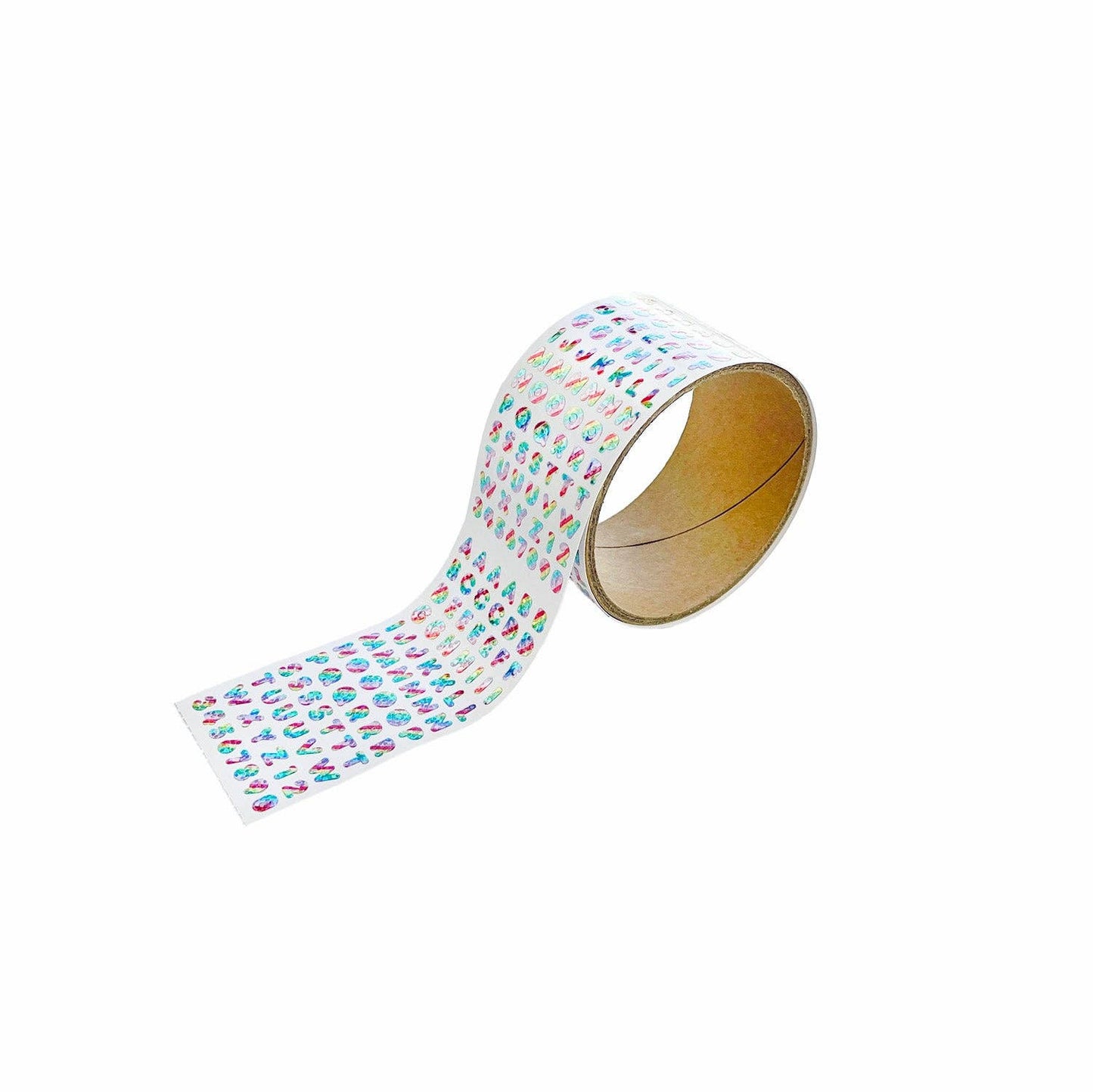 Pipsticks: Rainbow Stripe Alphabet Stickers on the Roll