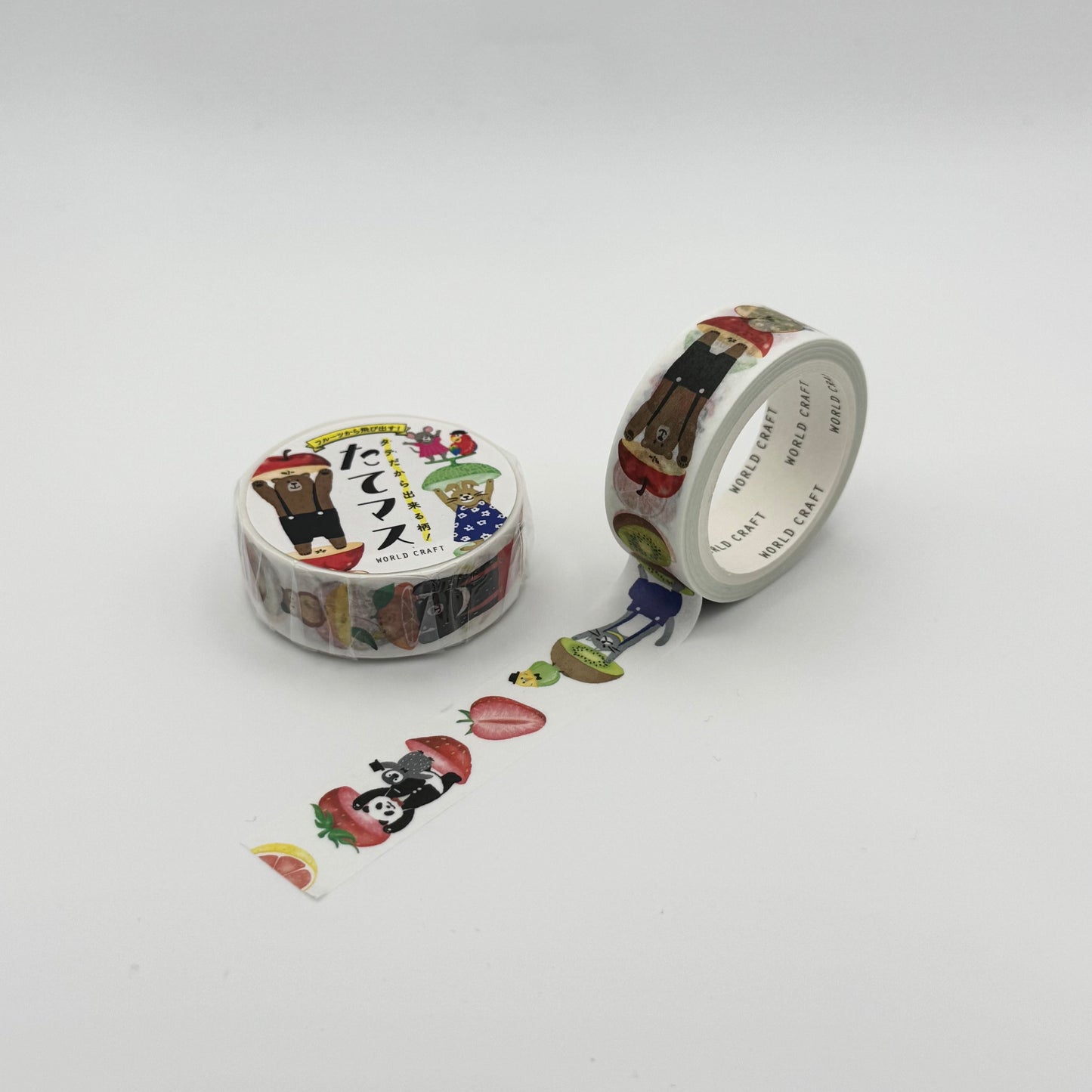World Craft Washi Tape: Animals with fruits