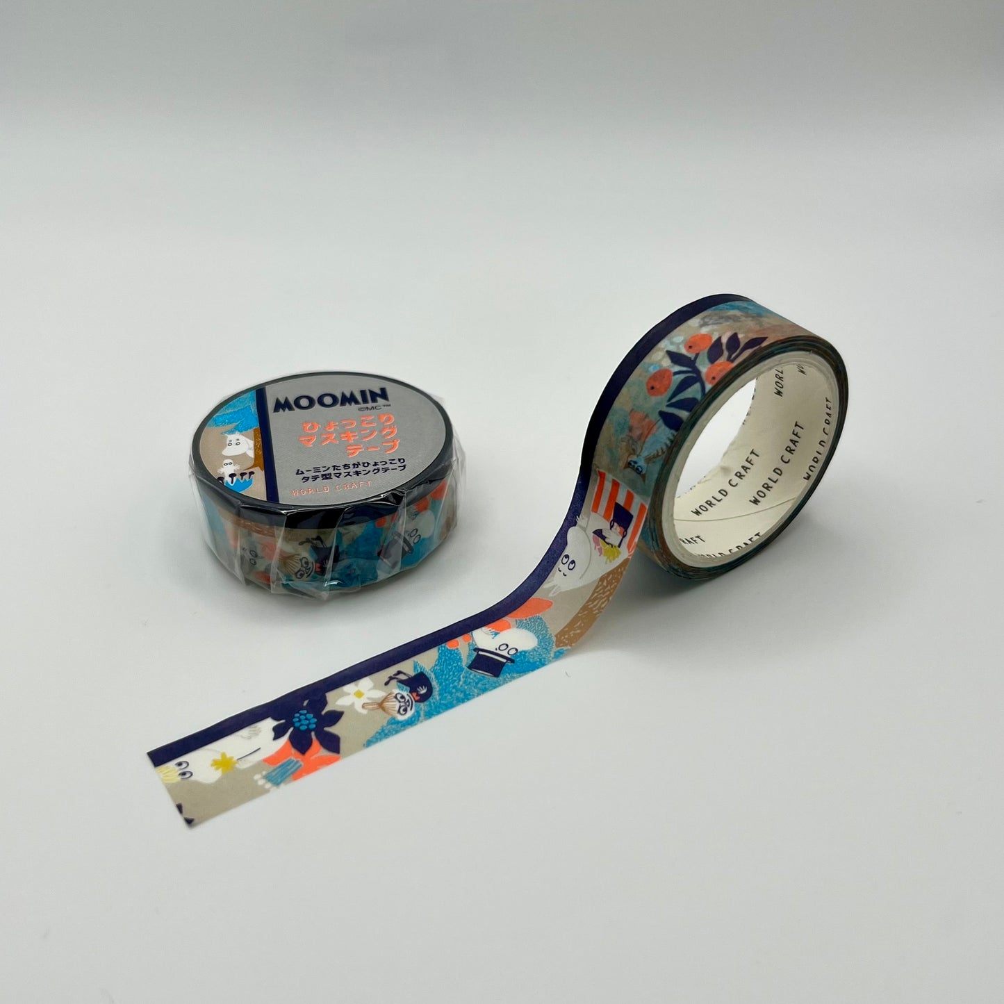 World Craft Washi Tape: Moomin Mori Gray