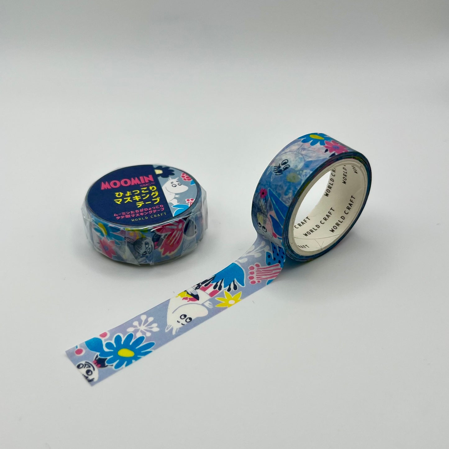World Craft Washi Tape: Moomin Flower Blue