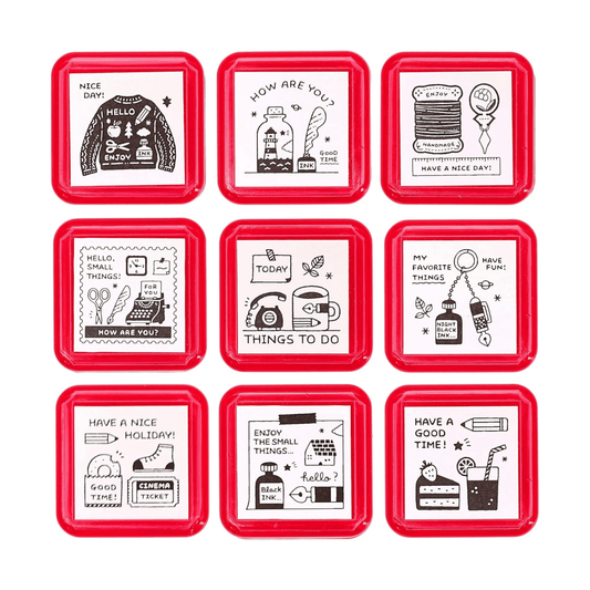 Hello Small Things x Sanby Self Inking Stamps: How Are You? (Good Time)