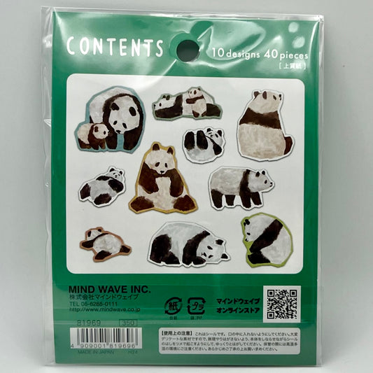 Mind Wave CIAO Flake Stickers: Panda