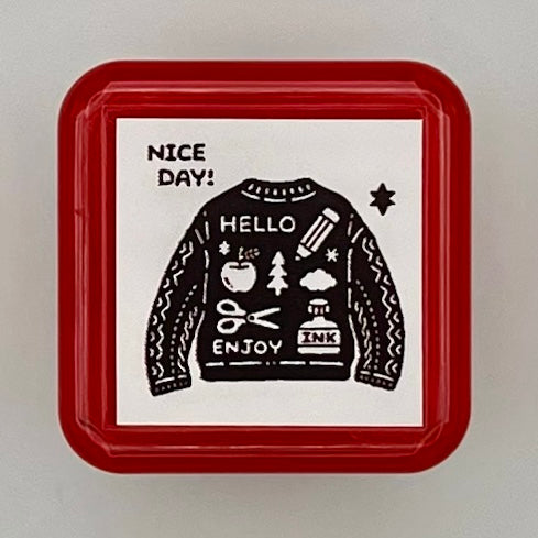 Hello Small Things x Sanby Self Inking Stamps: Nice Day!