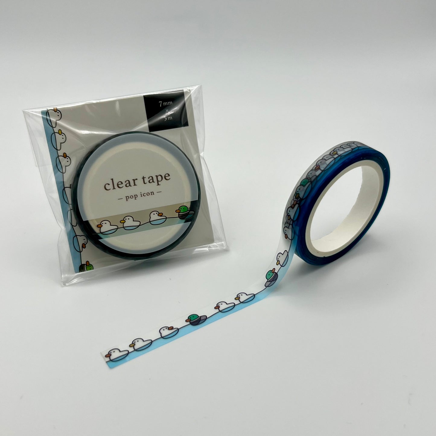 Mind Wave Clear Tape Pop Icon: Ducks