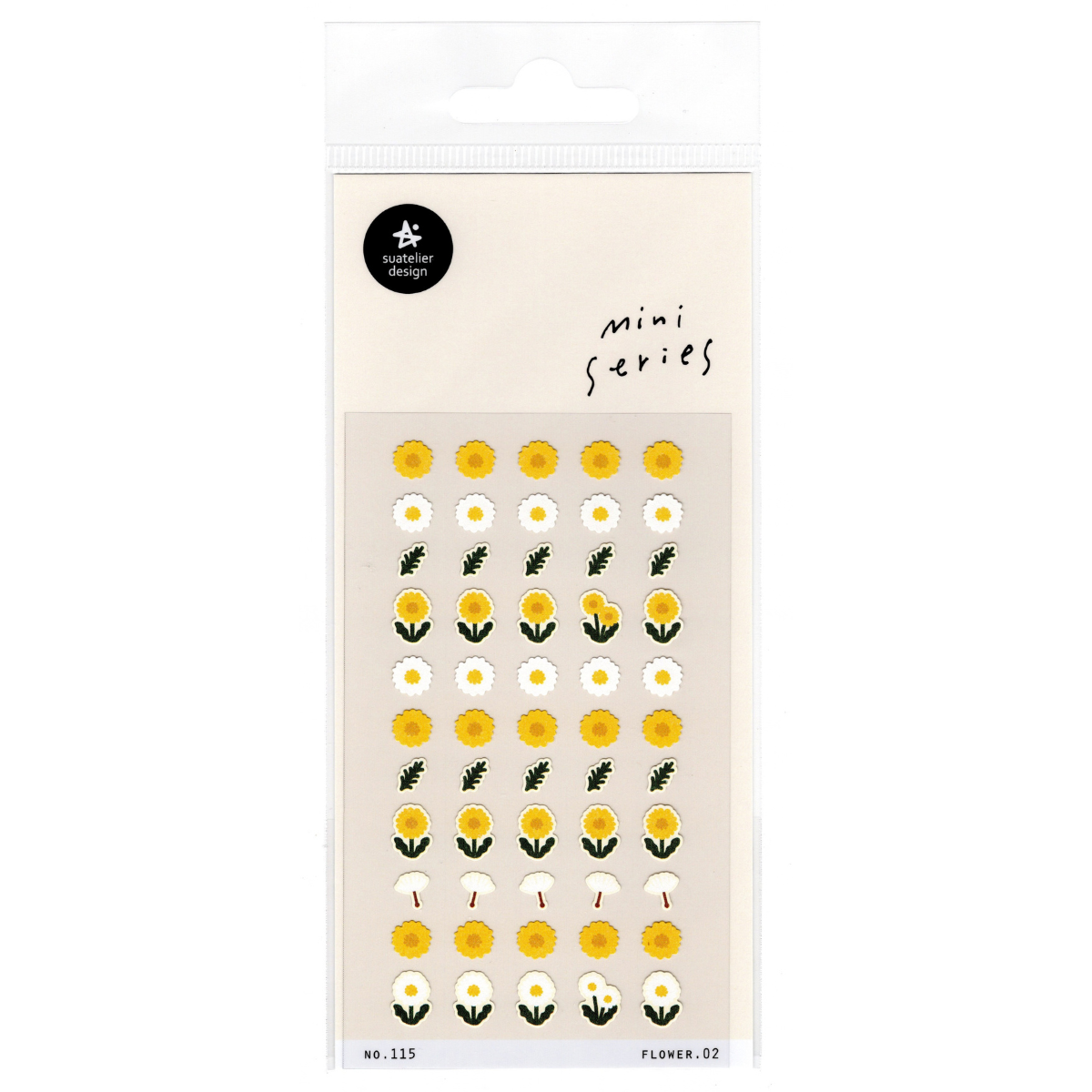 Suatelier Sticker Sheets Mini Series: Flower.02 Dandelion and Marguerite (115)