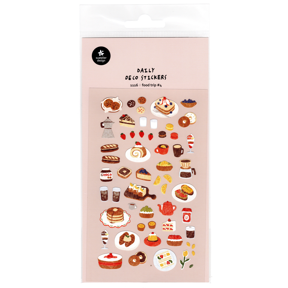 Suatelier Sticker Sheet: Food Trip #4 – Sweets & Drinks (1116)