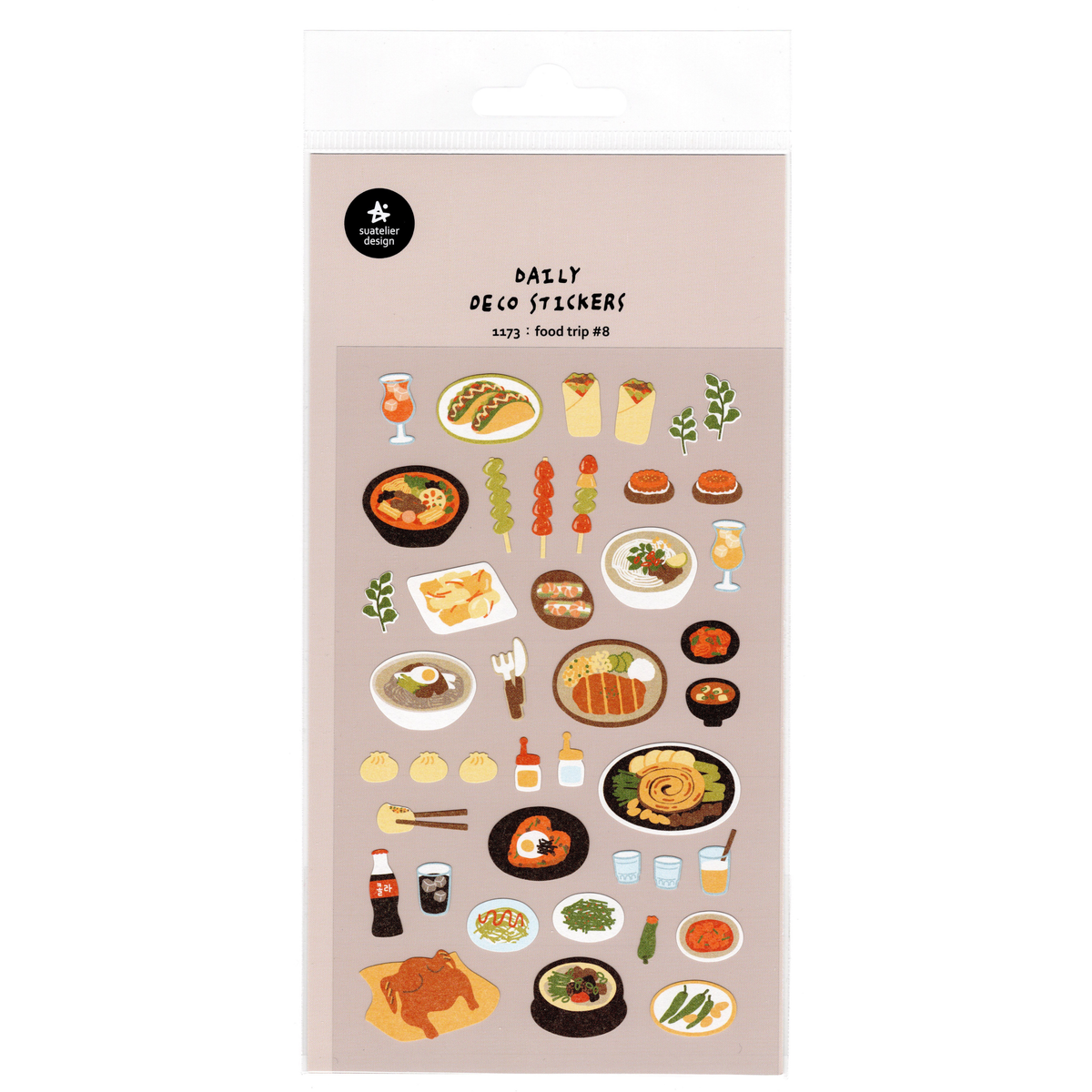 Suatelier Sticker Sheet: Food Trip #8 (1173)