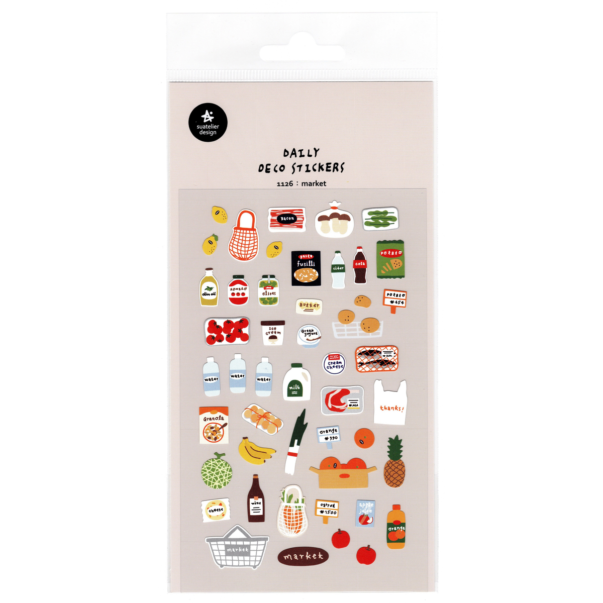 Suatelier Sticker Sheet: Market (1126)