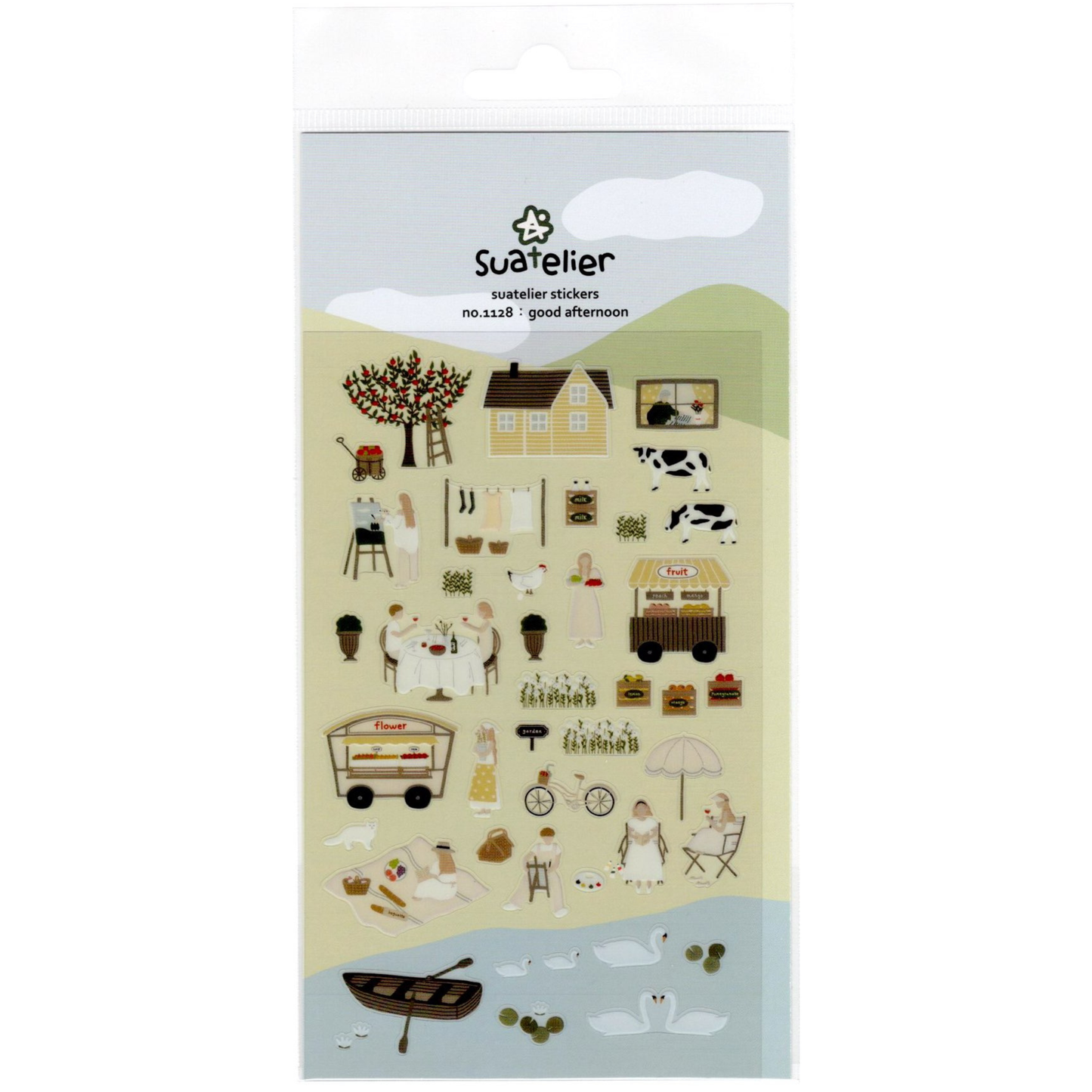 Suatelier Sticker Sheet: Good Afternoon (1128)