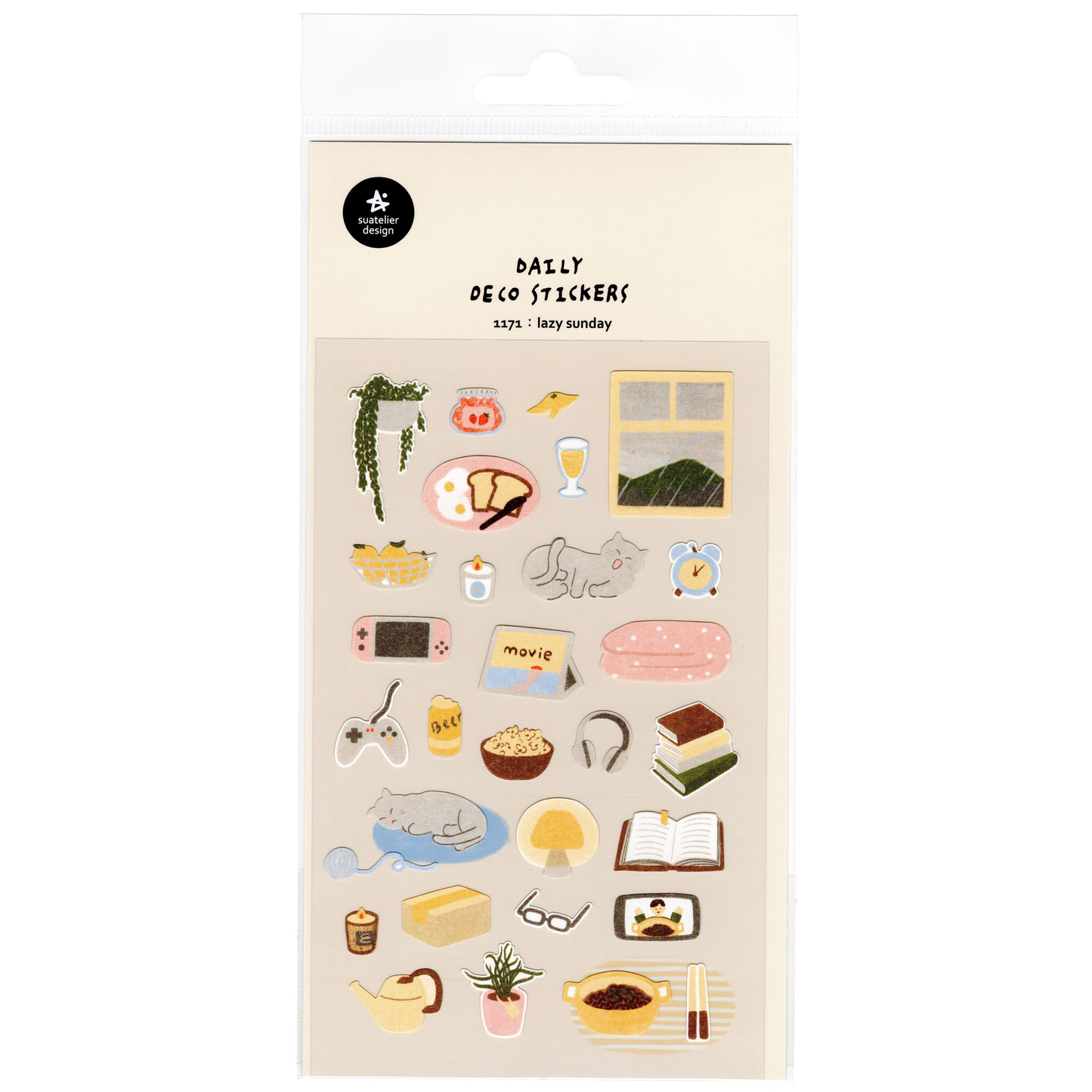 Suatelier Sticker Sheet: Lazy Sunday (1171)