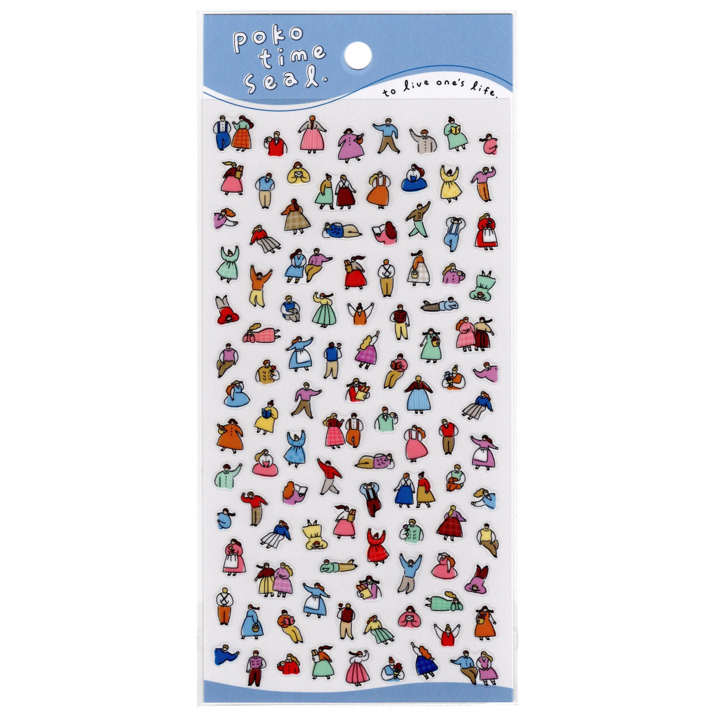 Mind Wave Poko Time Seal Sticker Sheet (Human)