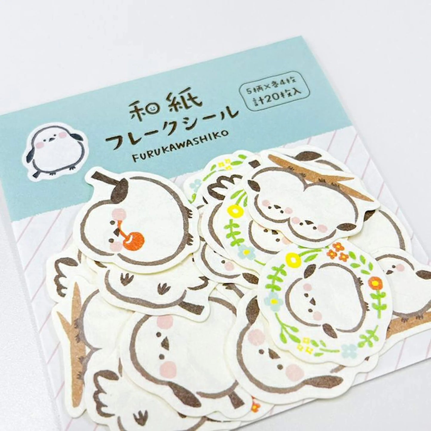 Furukawa Shiko Flake Sticker (Birds)