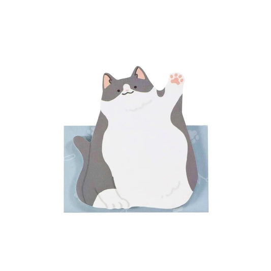 Kutsuwa Standing Animal Sticky Notes (Leopard Cat)