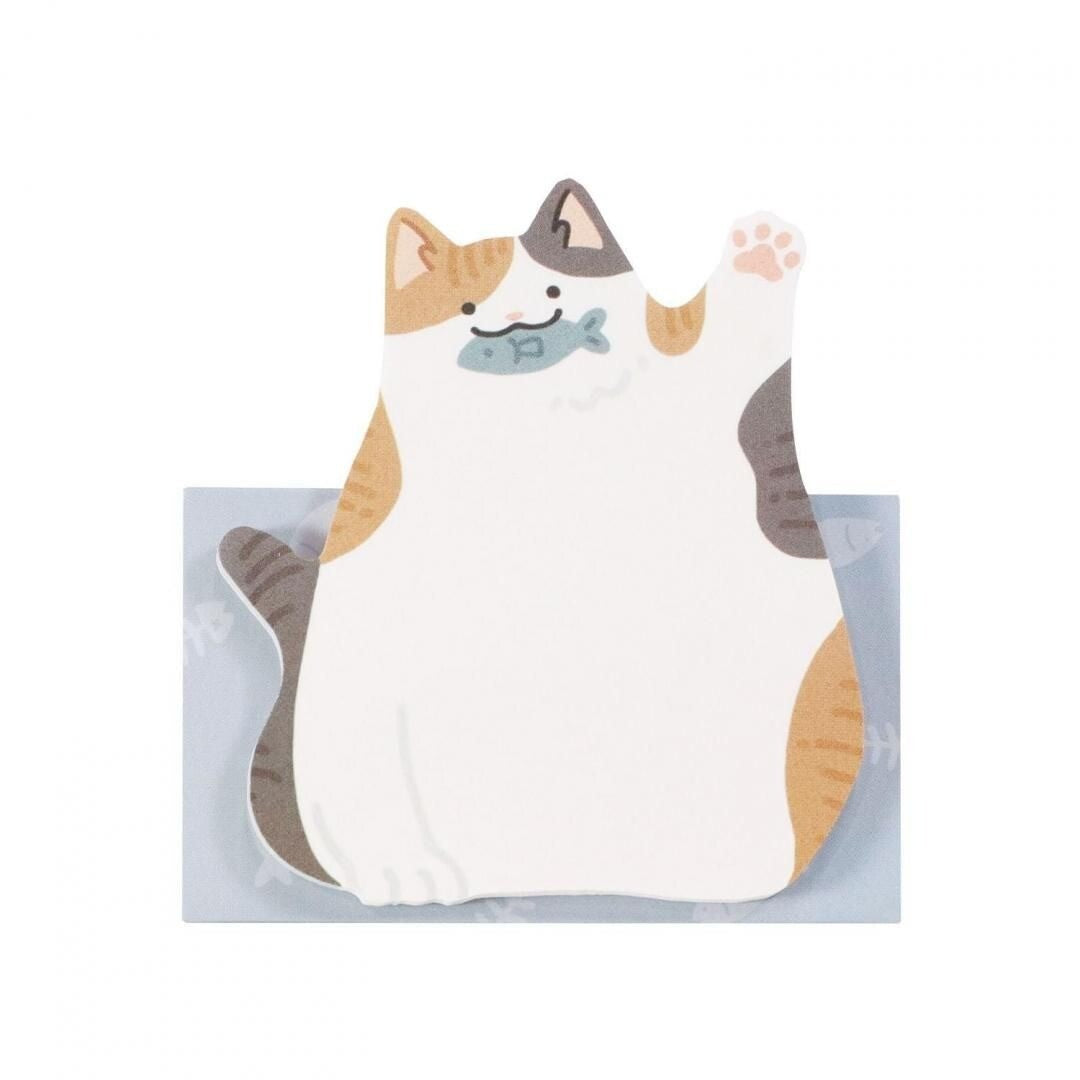 Kutsuwa Standing Animal Sticky Notes (Fishing Cat)