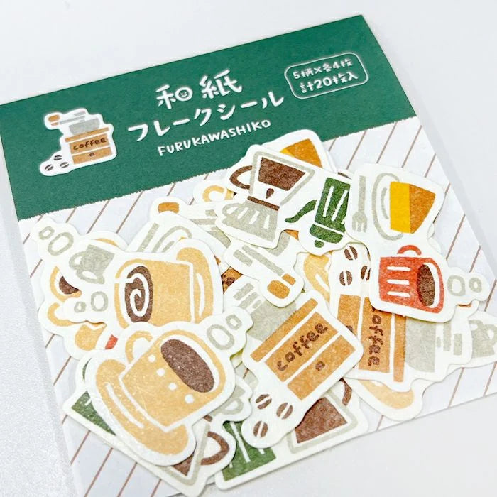 Furukawa Shiko Flake Sticker (Coffee)