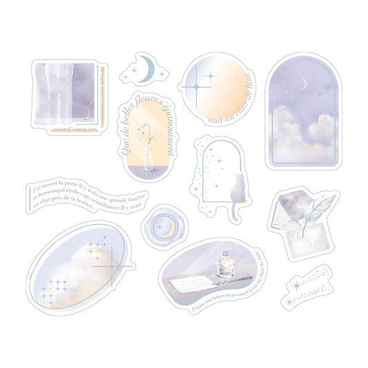 World Craft Kira Kira Flake Sticker (Moonlight)