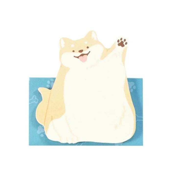 Kutsuwa Standing Animal Sticky Notes (Shiba Inu)