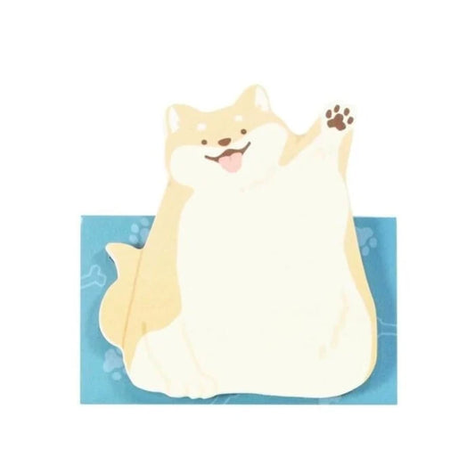 Kutsuwa Standing Animal Sticky Notes (Shiba Inu)