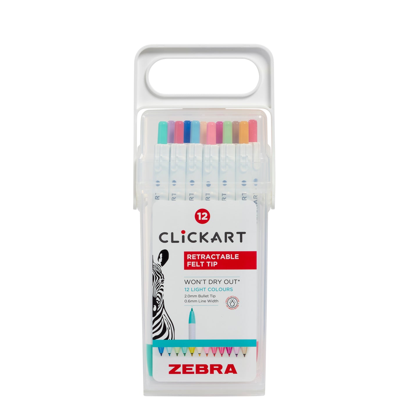 Zebra: ClickArt Water-Based Marker (12 Pack)