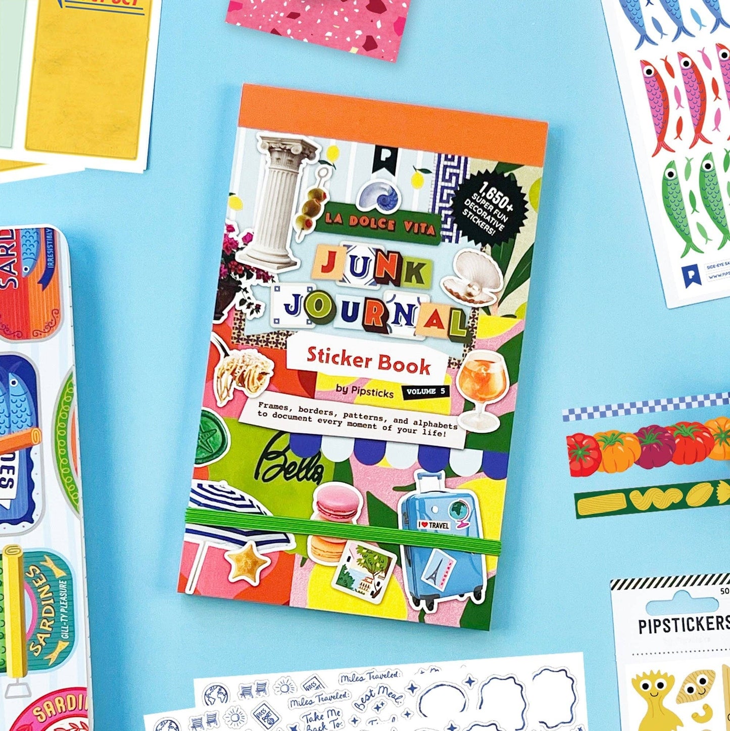 Pipsticks: La Dolce Vita Junk Journal Sticker Book Volume 5