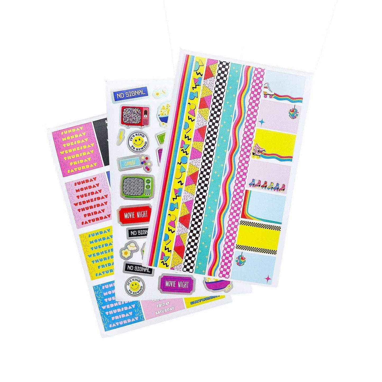 Pipsticks: 80's Planner Sticker Pad