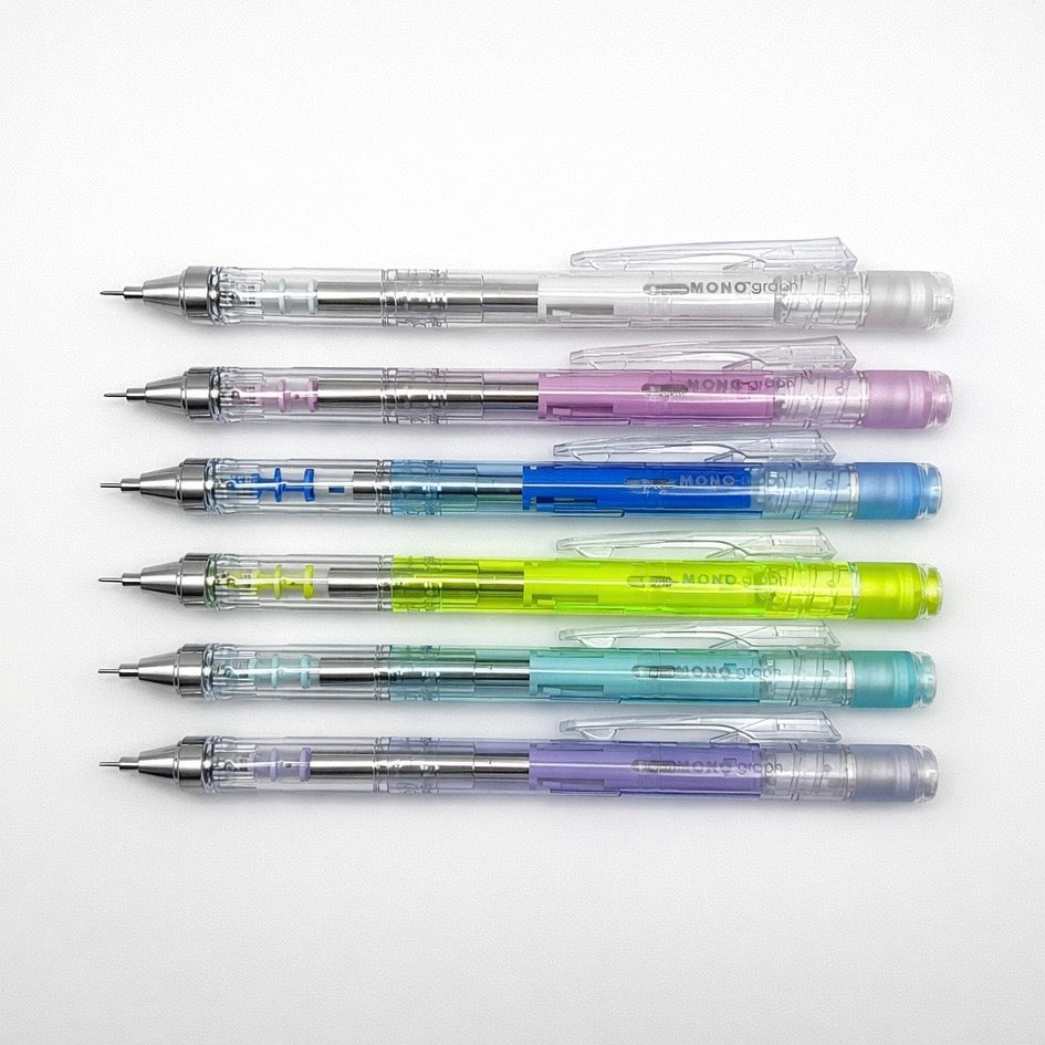 Tombow MONO Graph Clear Mechanical Pencil 0.5mm (various colours)