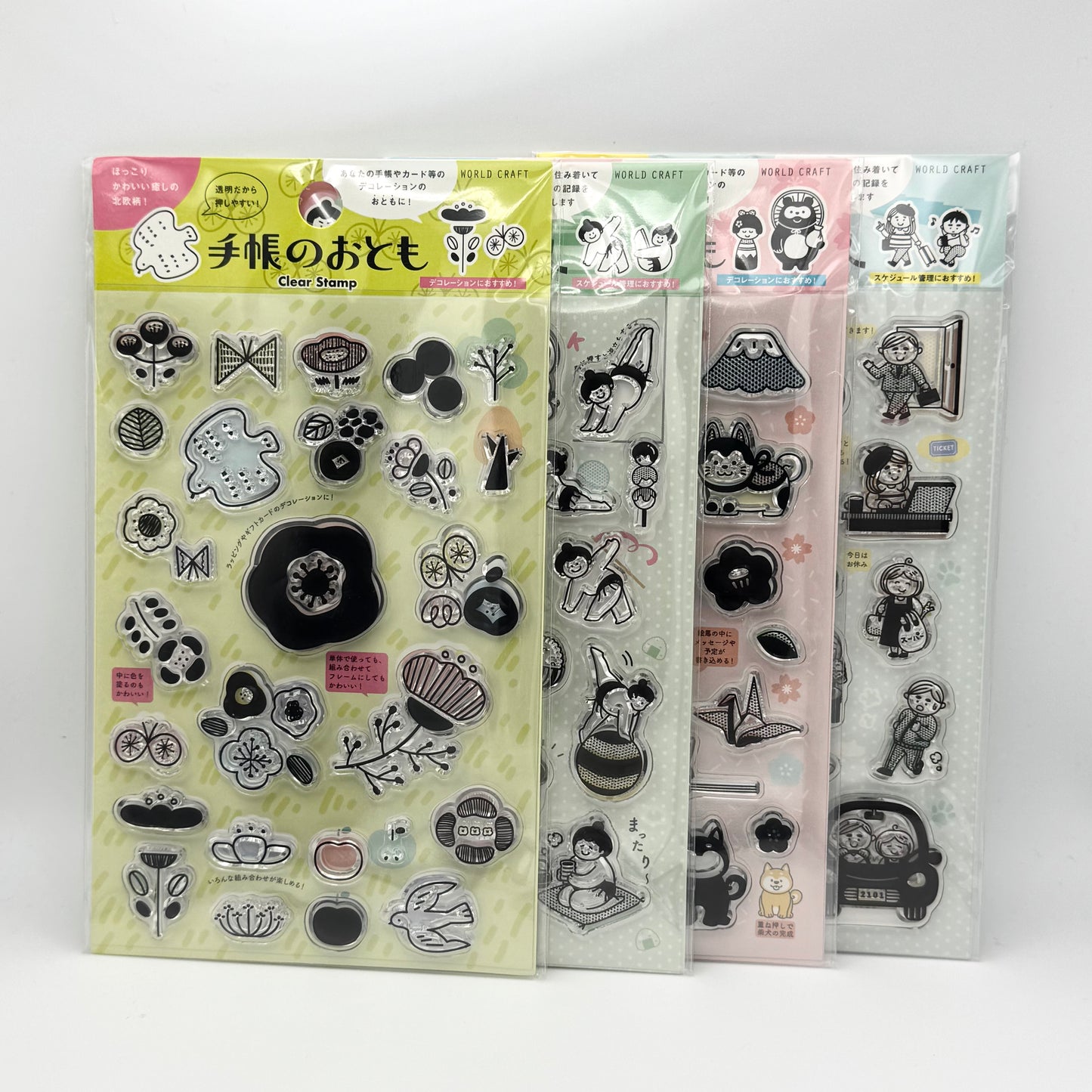 World Craft Clear Stamp Decorations (various designs)
