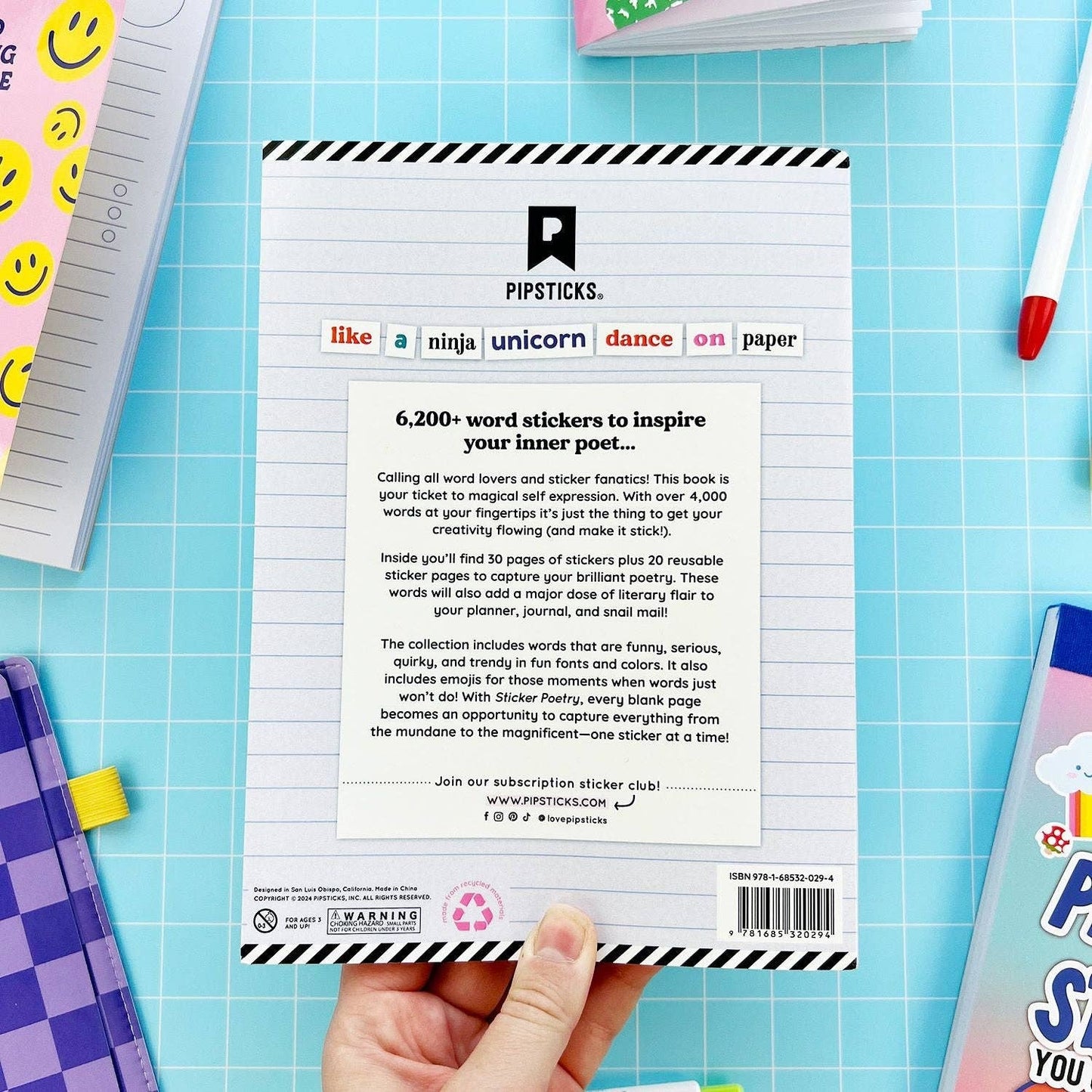 Pipsticks: Sticker Poetry Book (Trendy)