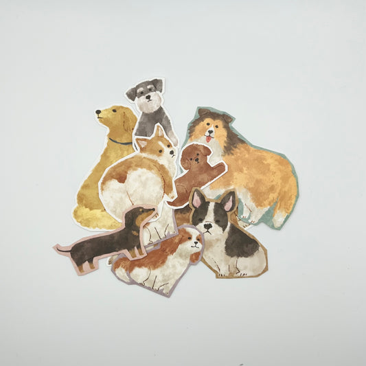 Mind Wave CIAO Flake Stickers: Dogs