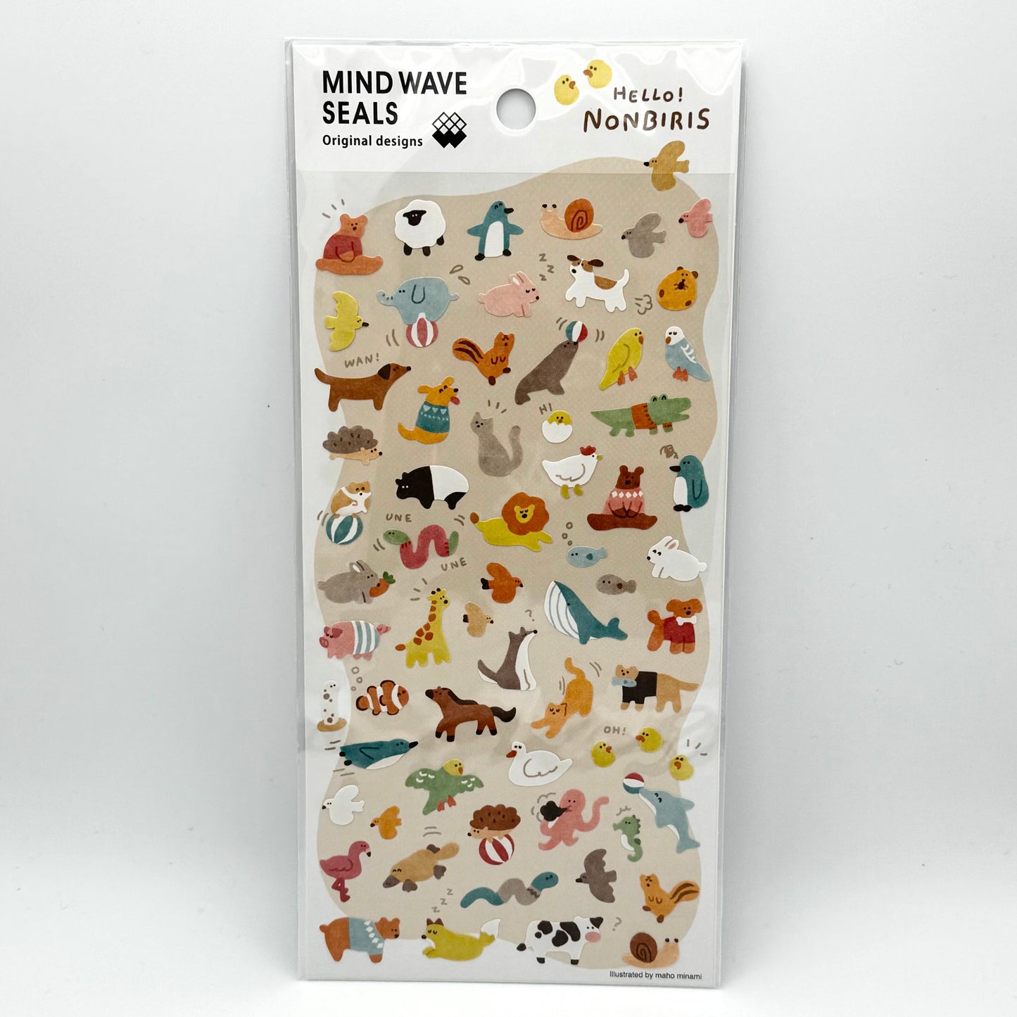 Mind Wave Seals Hello! Nonbiris Sticker Sheet