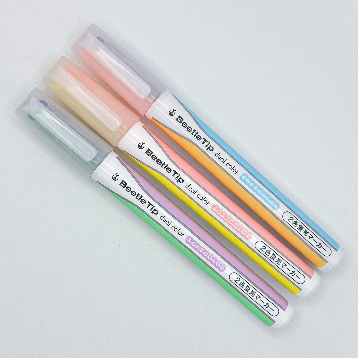 Kokuyo Beetle Tip Dual Colour Highlighter (various colours)