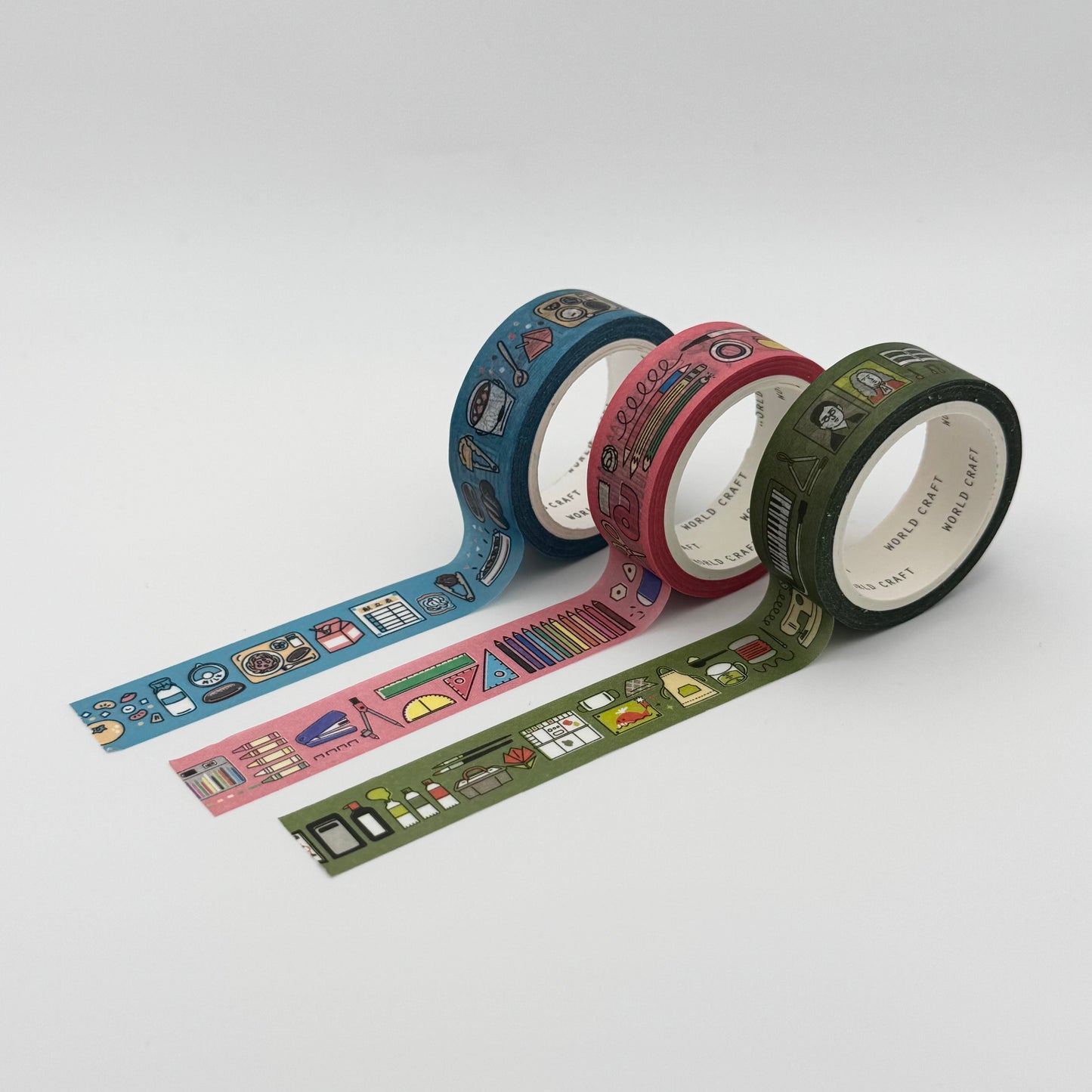 World Craft Washi Tape Retro (various designs)