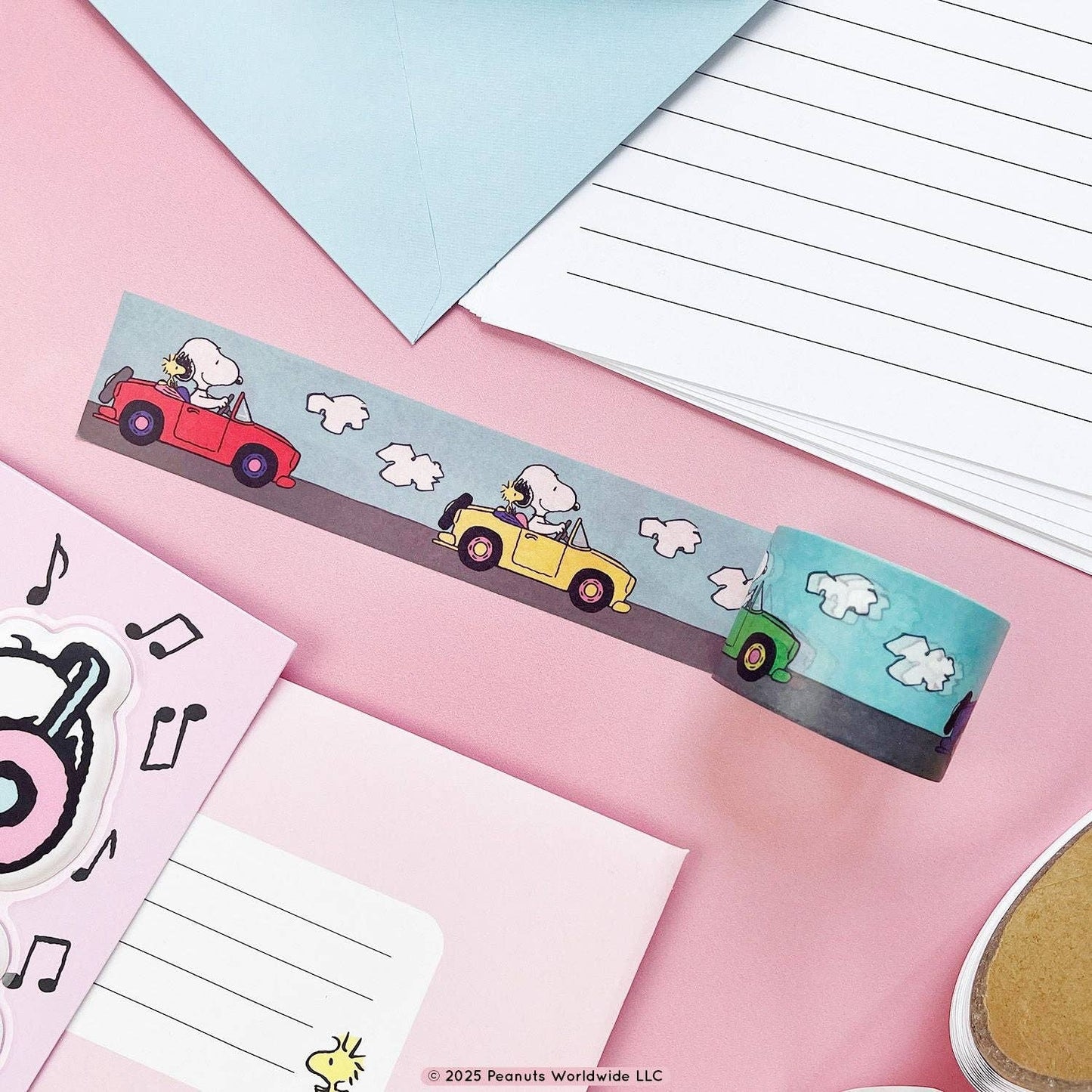 Snoopy & Woodstock On The Road Washi