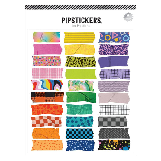 Pieces Of the Rainbow Washi Tape Labels (5 sheets)