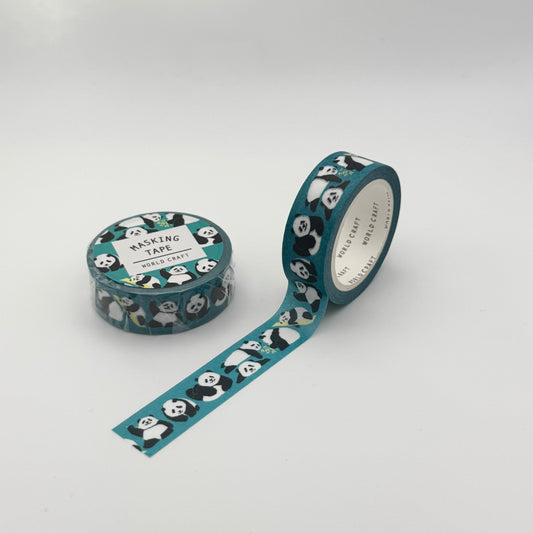 World Craft Washi Tape: Blue Panda