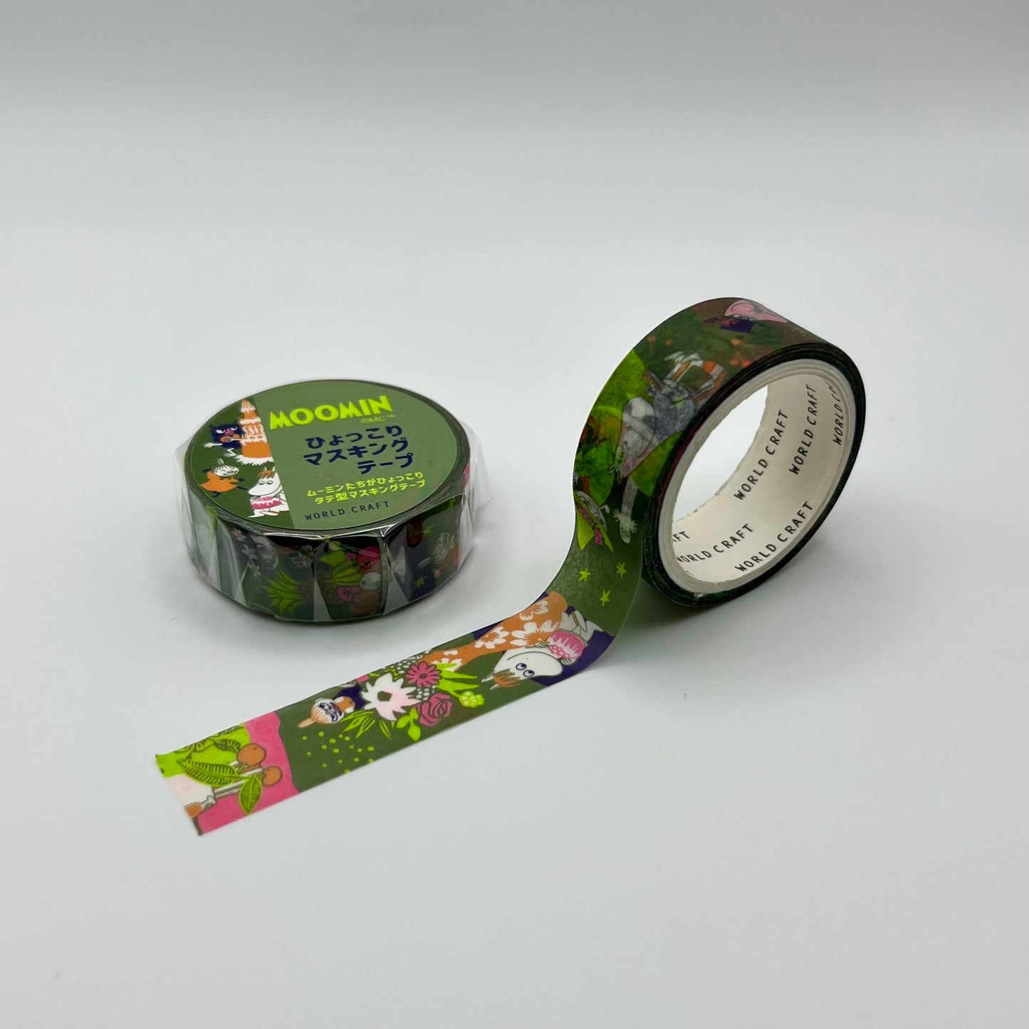 World Craft Washi Tape: Moomin Forest Green