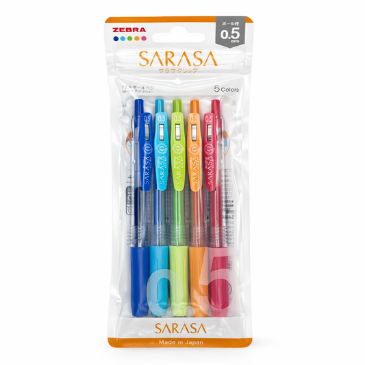 Zebra Sarasa Clip 5-Pack