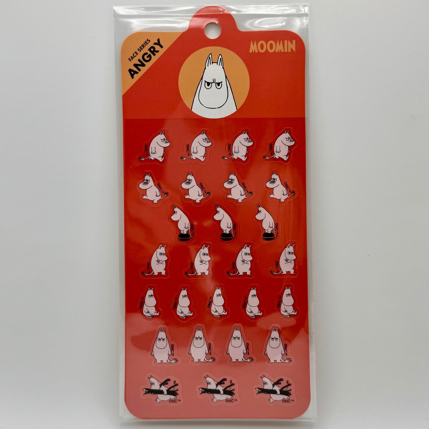 World Craft Moomin Face Sticker Sheet (various designs)