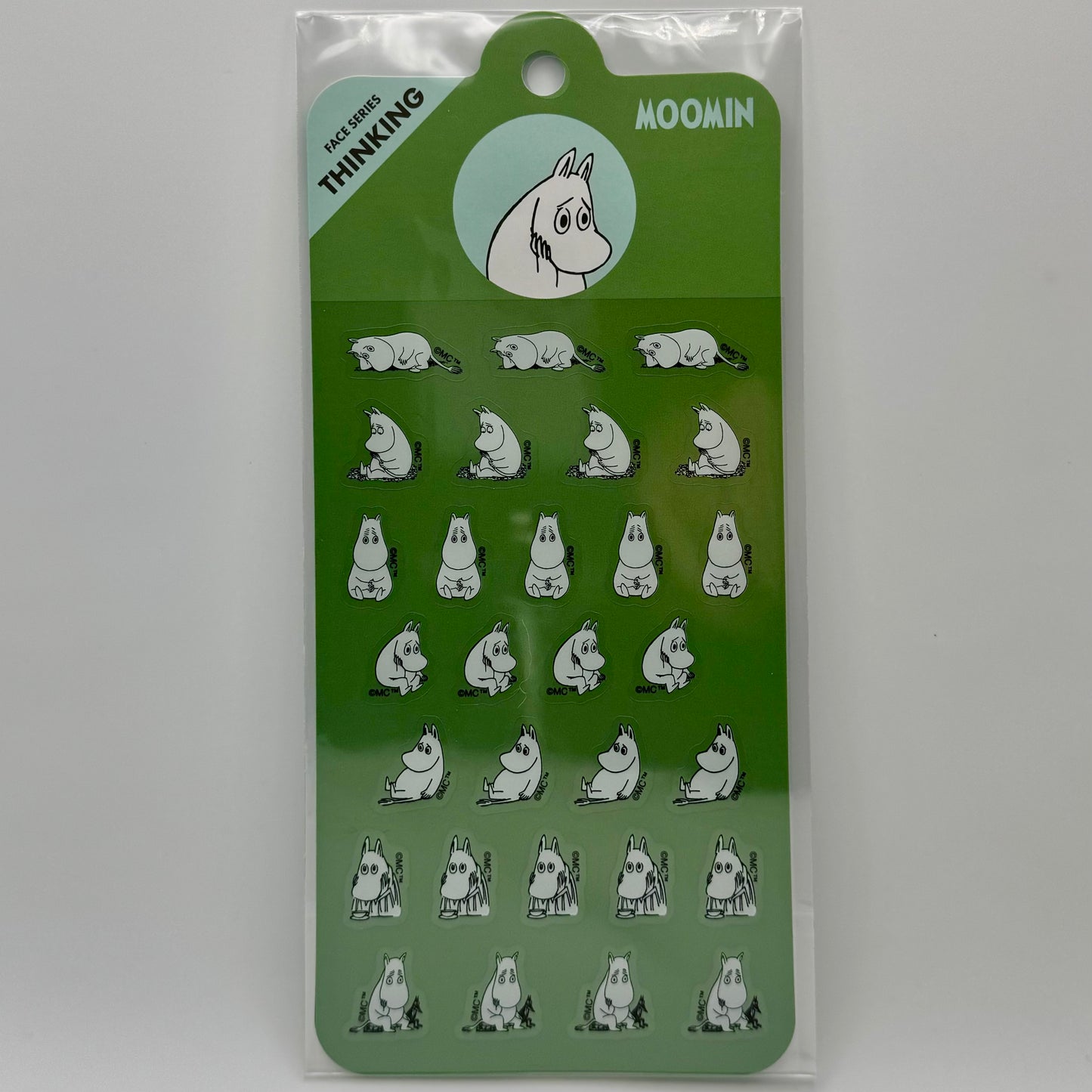 World Craft Moomin Face Sticker Sheet (various designs)