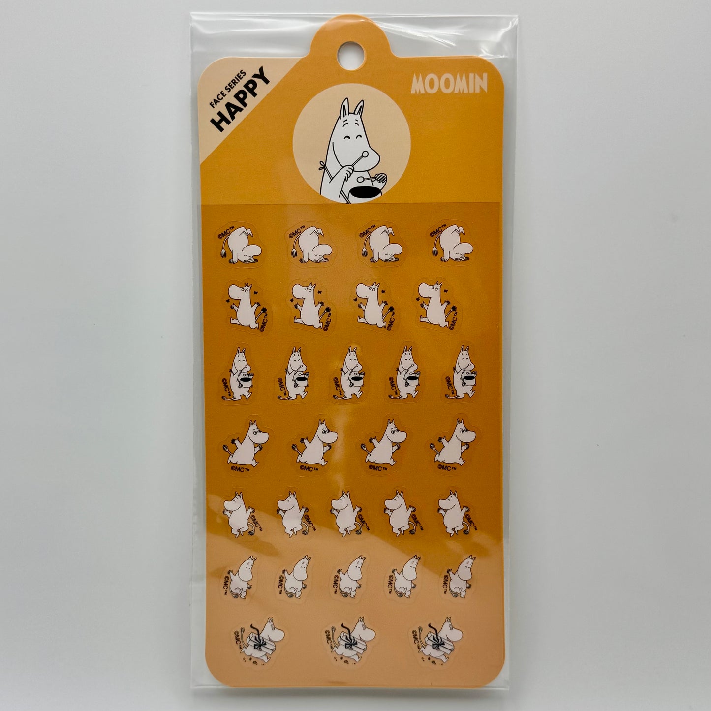 World Craft Moomin Face Sticker Sheet (various designs)