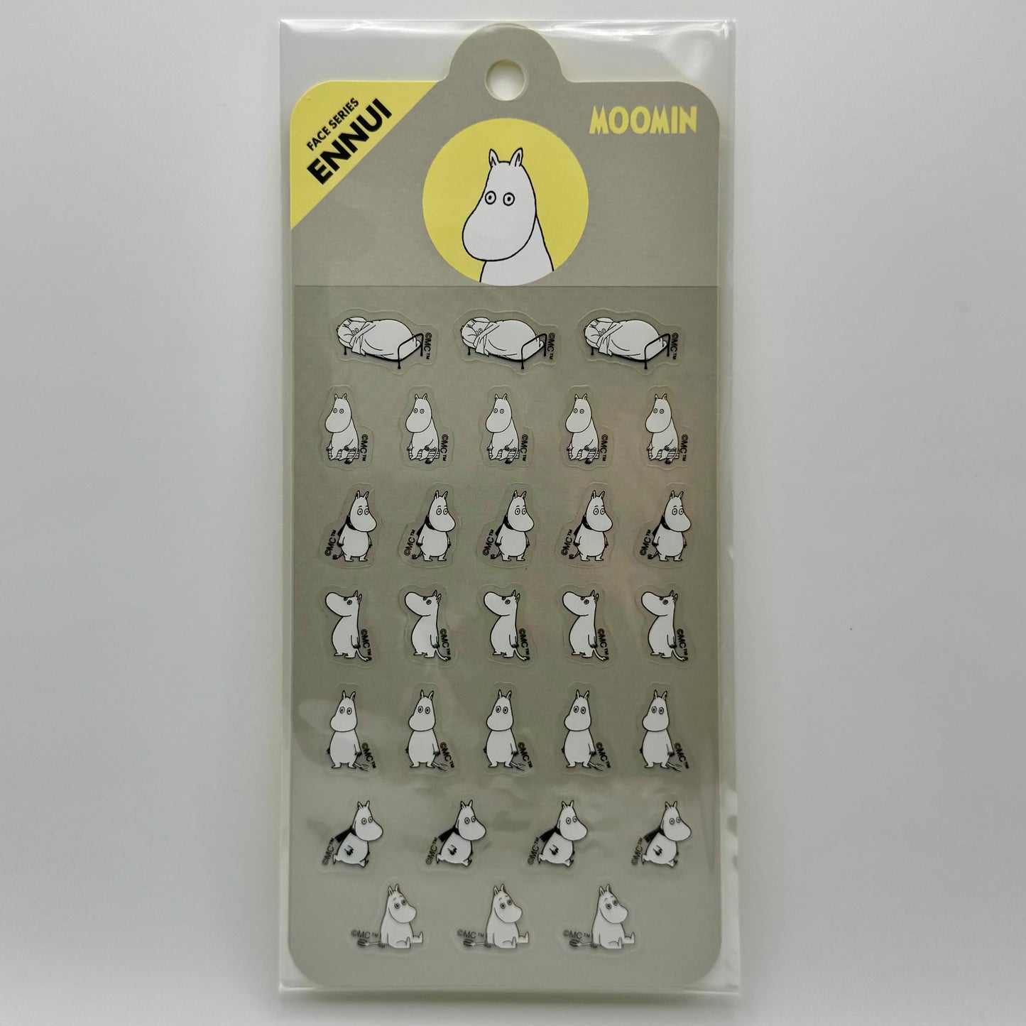 World Craft Moomin Face Sticker Sheet (various designs)