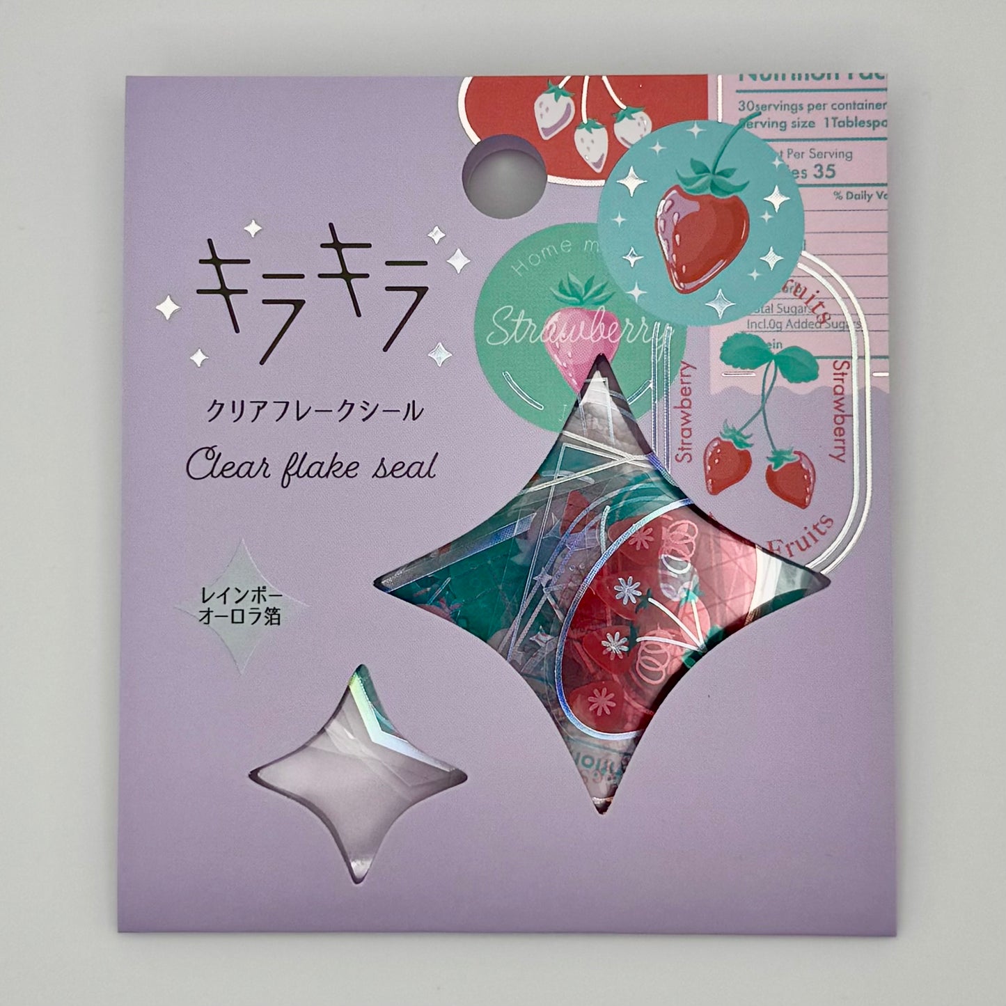 World Craft Kira Kira Flake Sticker (various designs)