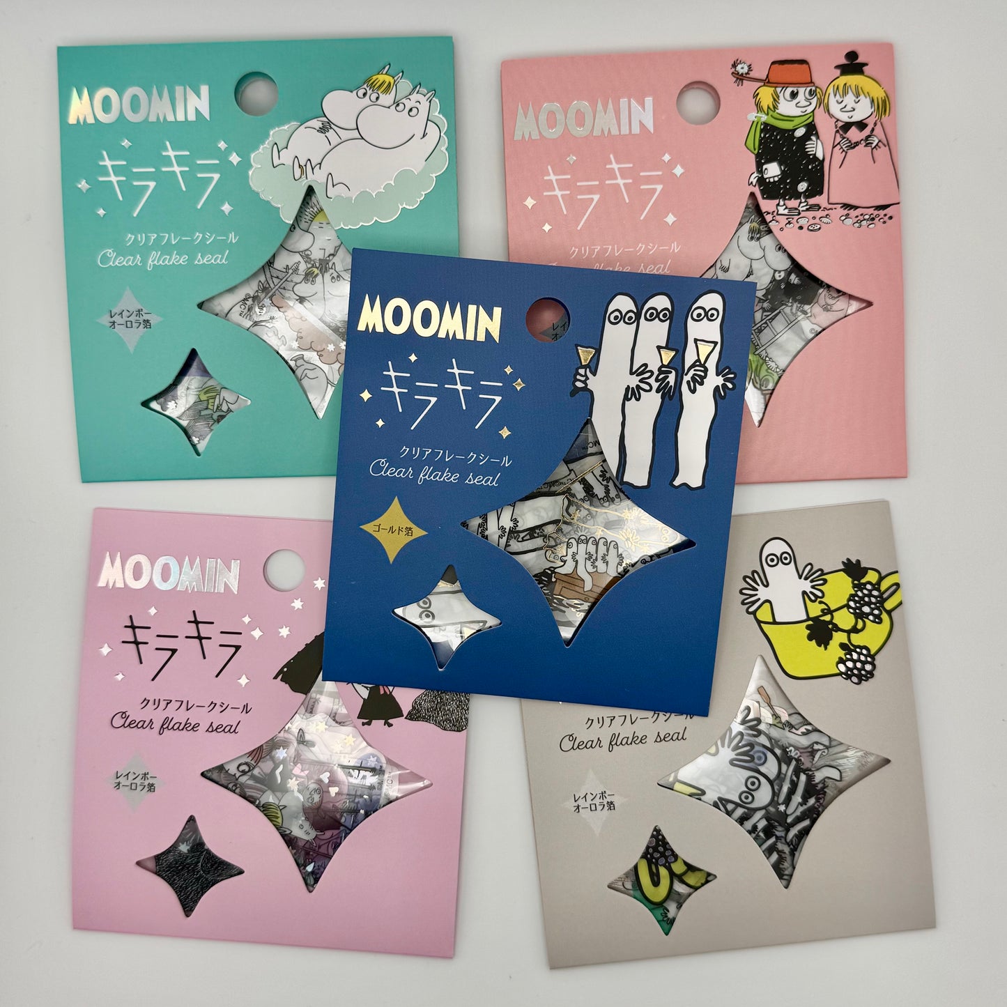 World Craft Moomin Flake Sticker (various designs)