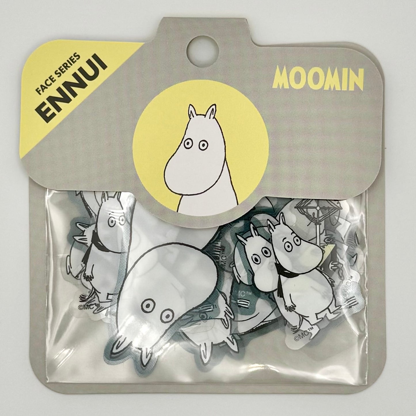 World Craft Moomin Face Flake Stickers (various designs)