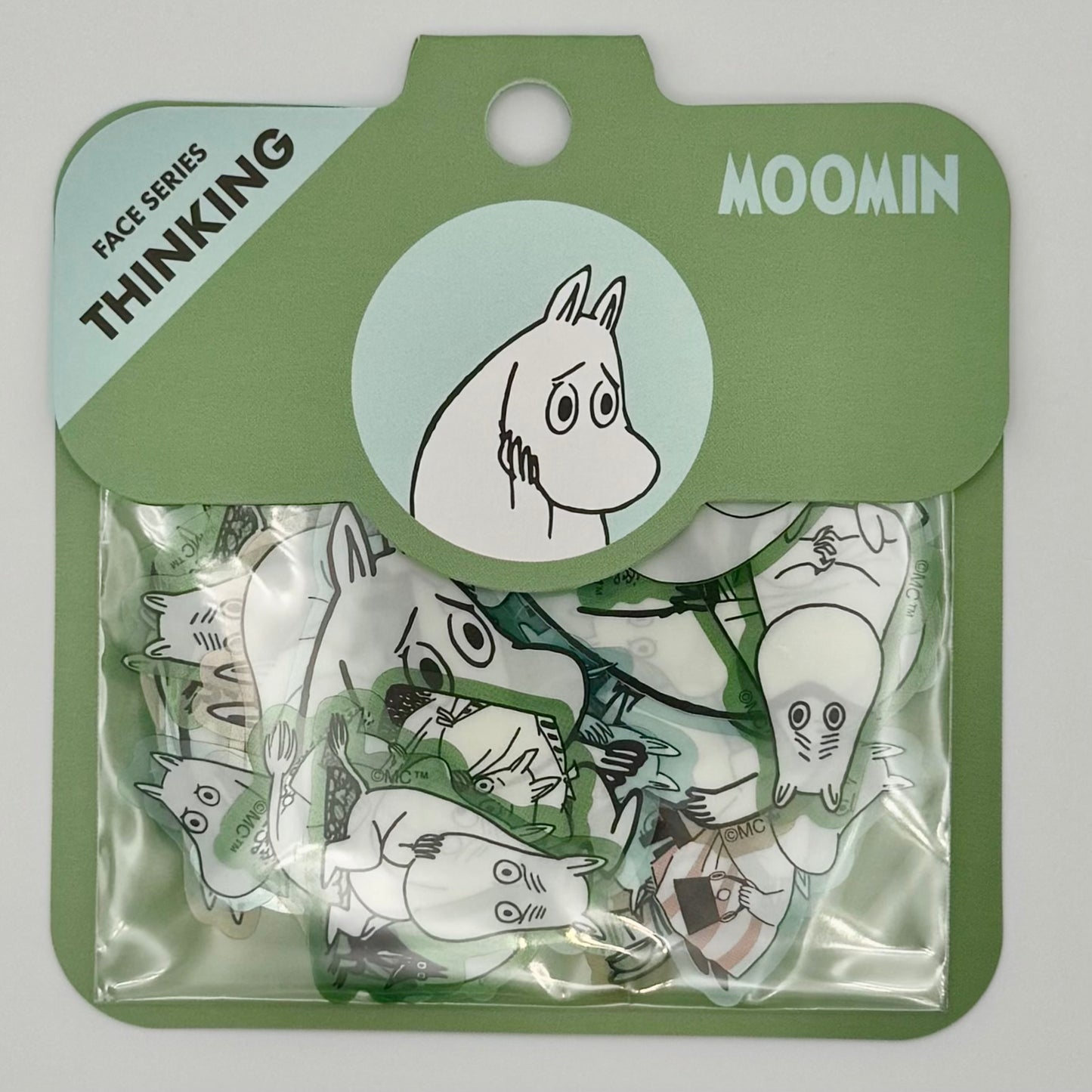 World Craft Moomin Face Flake Stickers (various designs)