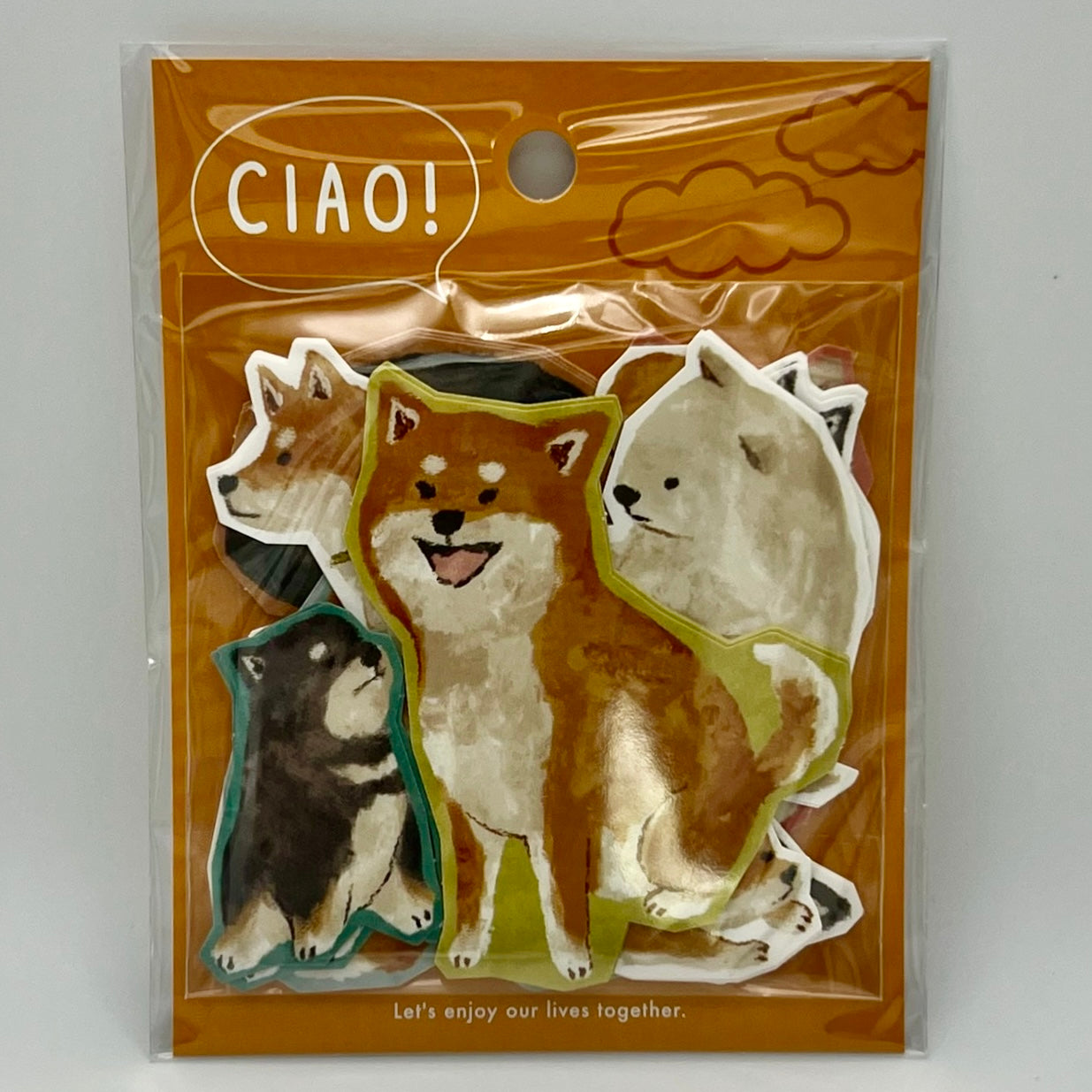 Mind Wave CIAO Flake Stickers: Shiba Inu