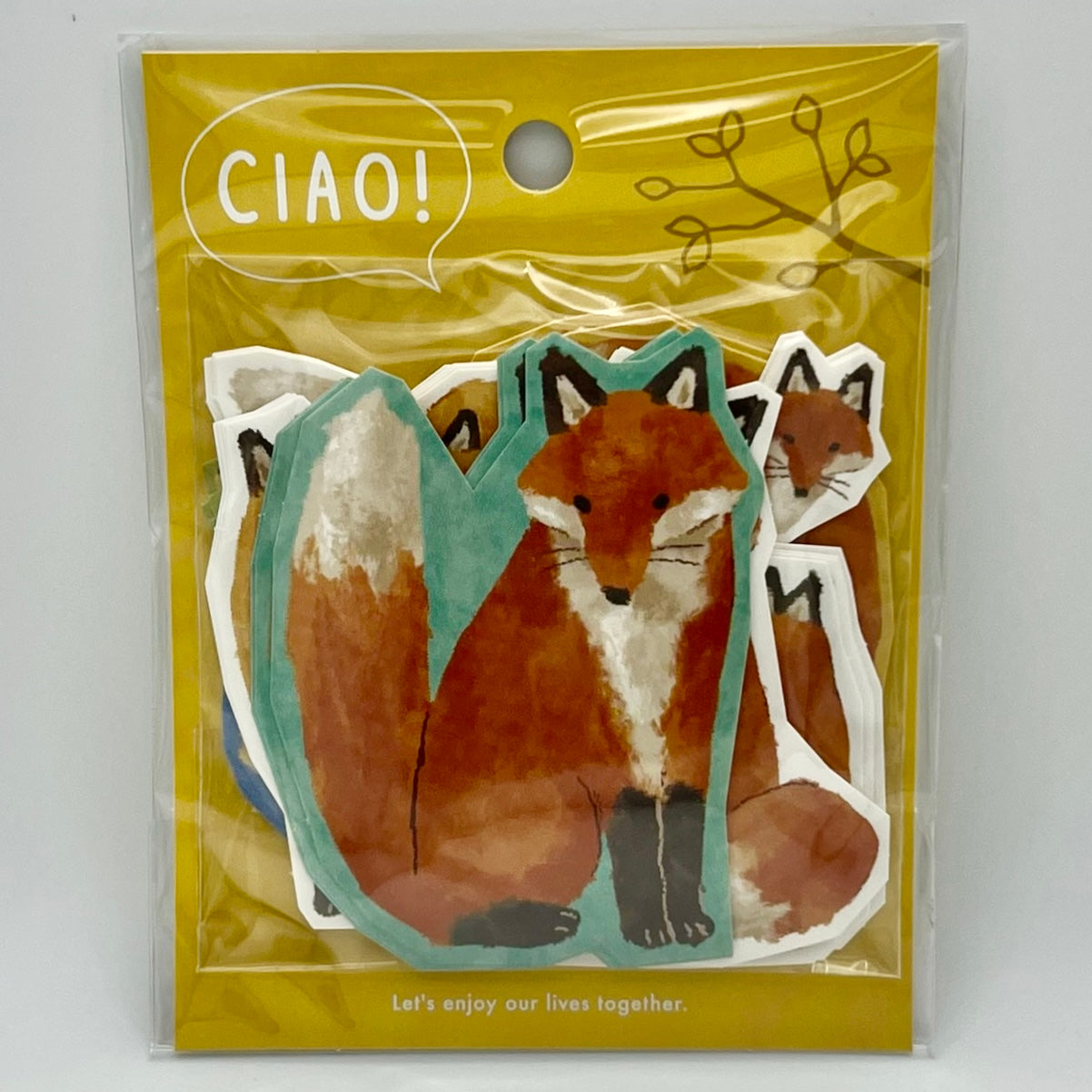 Mind Wave CIAO Flake Stickers: Fox