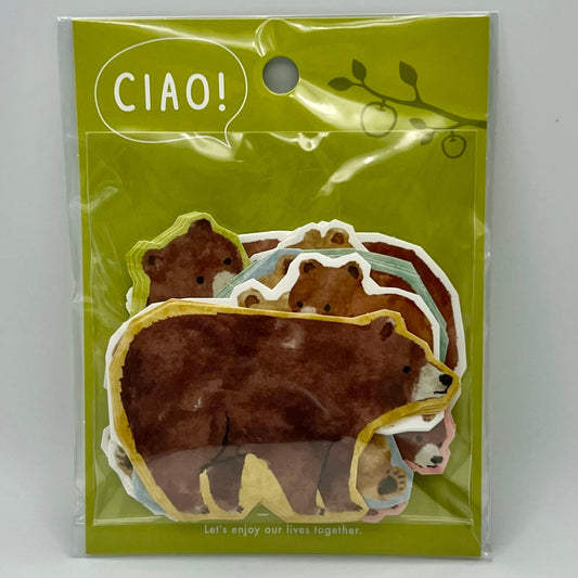 Mind Wave CIAO Flake Stickers: Bear