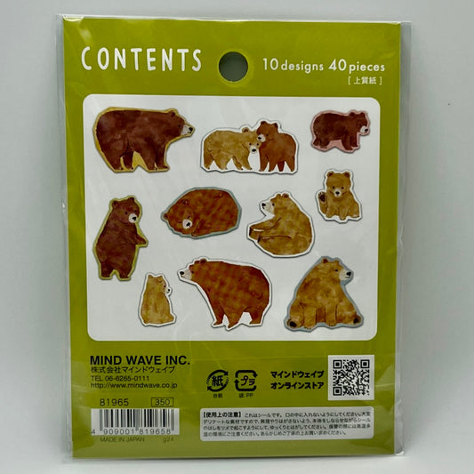 Mind Wave CIAO Flake Stickers: Bear